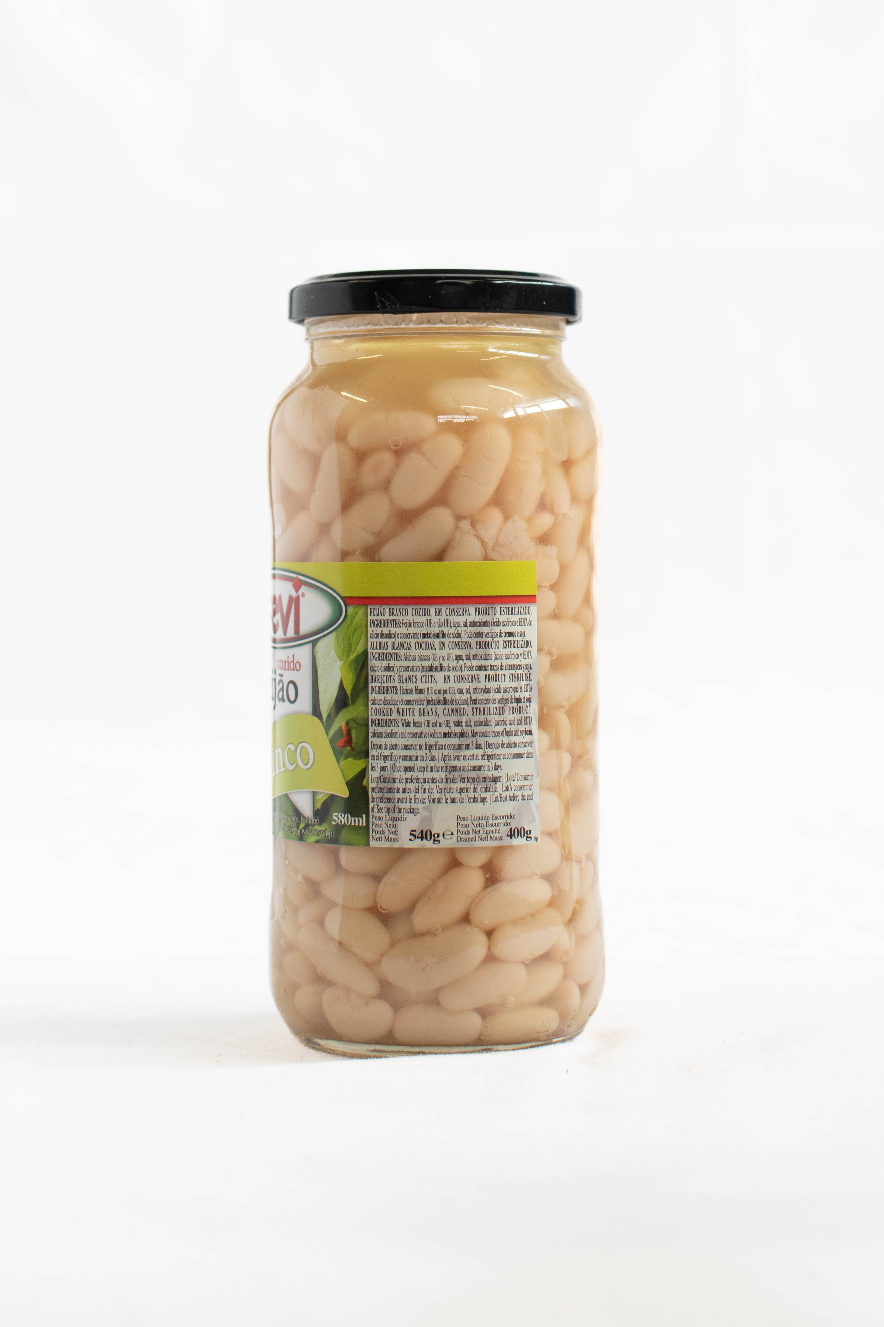 Haricots Blancs Cuits Bouteille Trevi 540g – Image 3