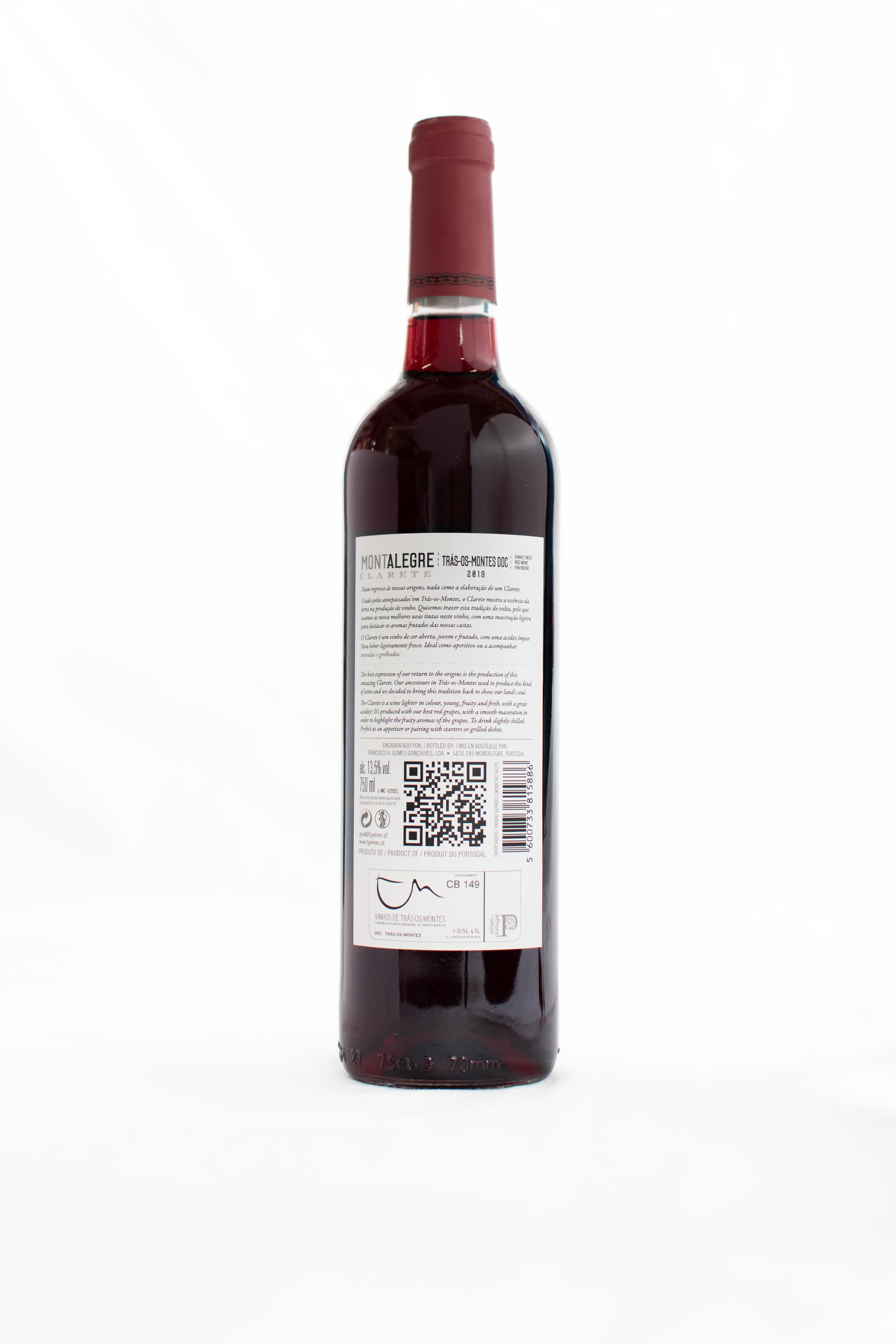 Vin Mont Alegre Clarete 0.75ml – Image 2