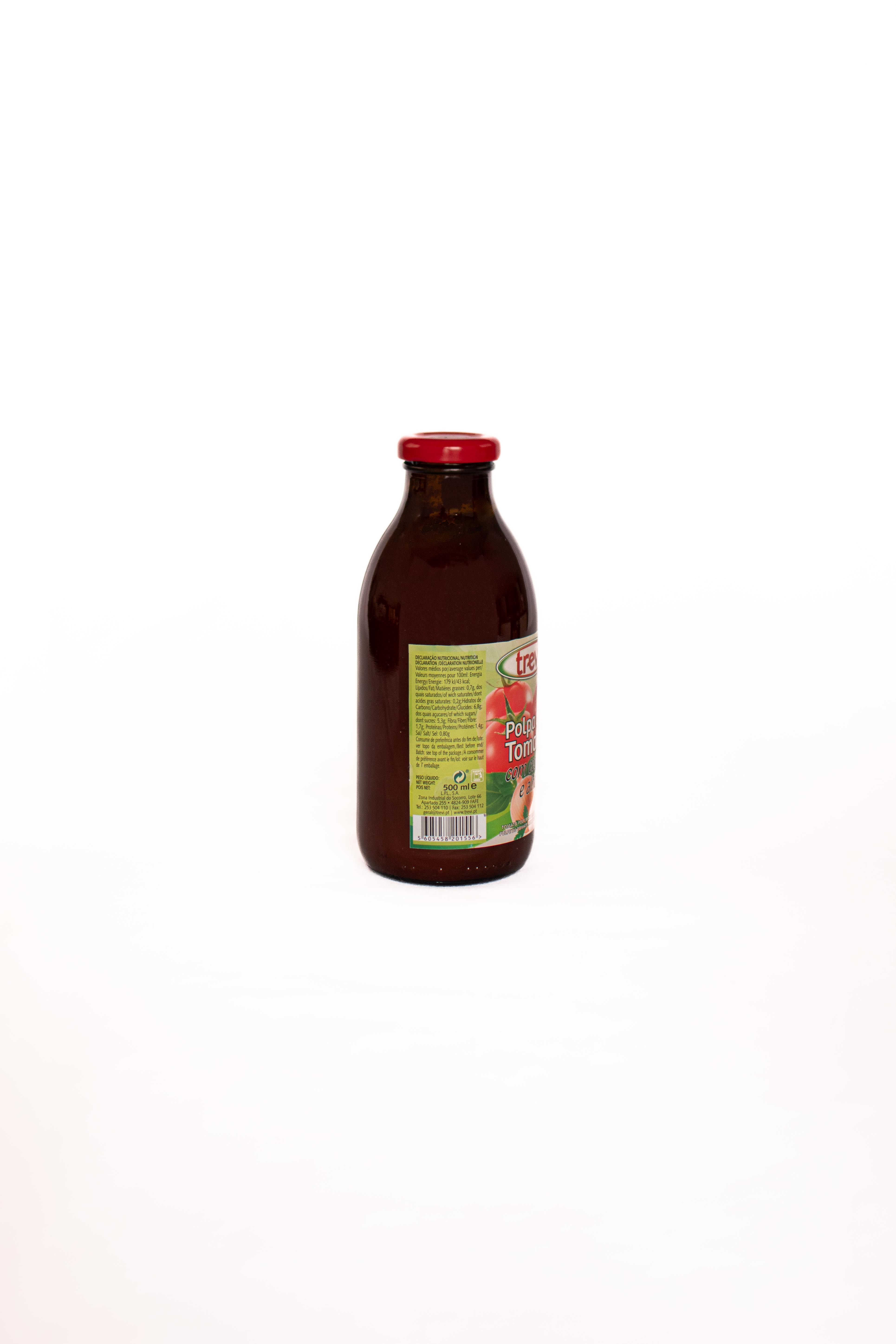Pulpe de tomate avec oignon et ail Trevi 500ml – Image 2