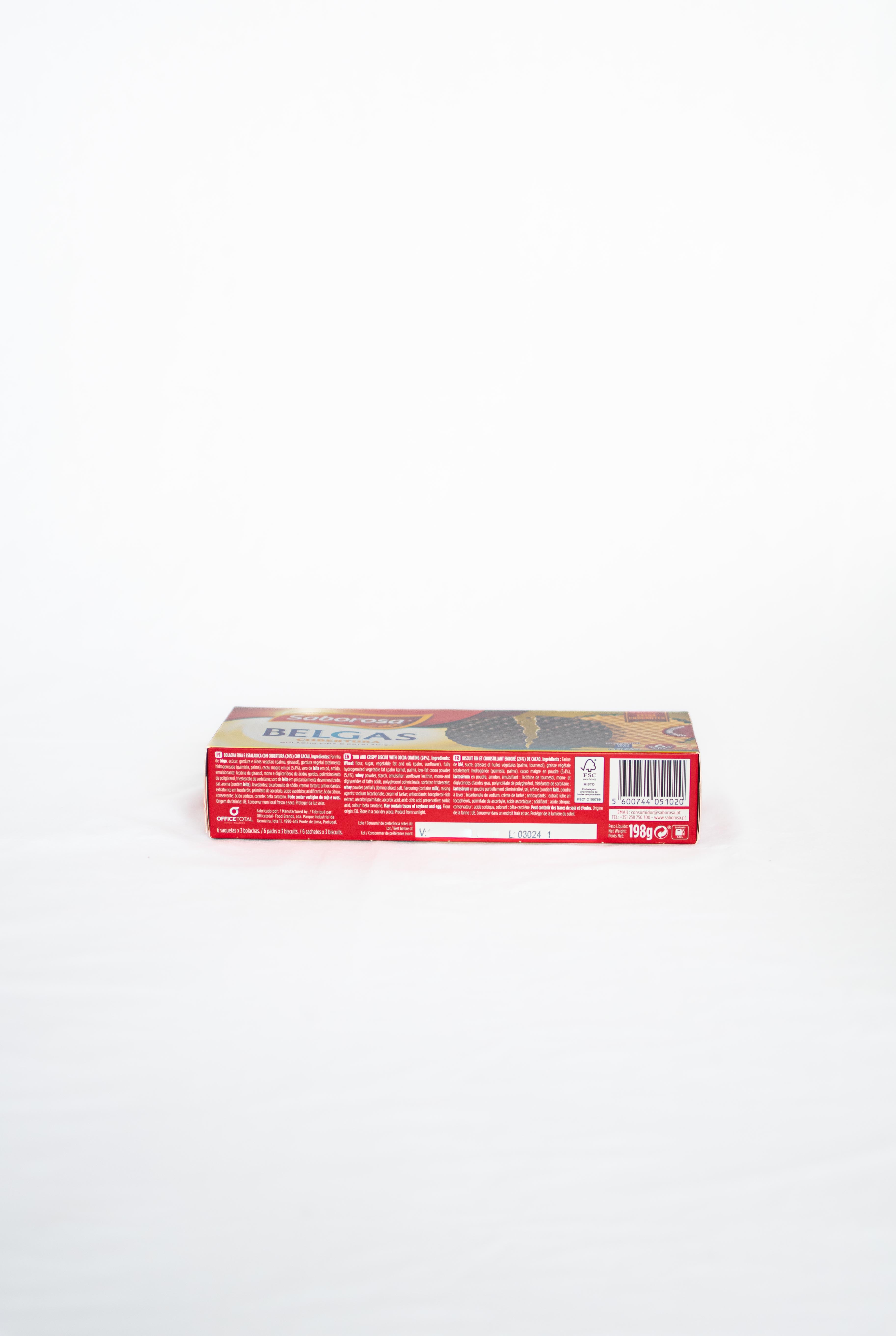 Biscuits Belgas Saborosa chocolat 198g – Image 2