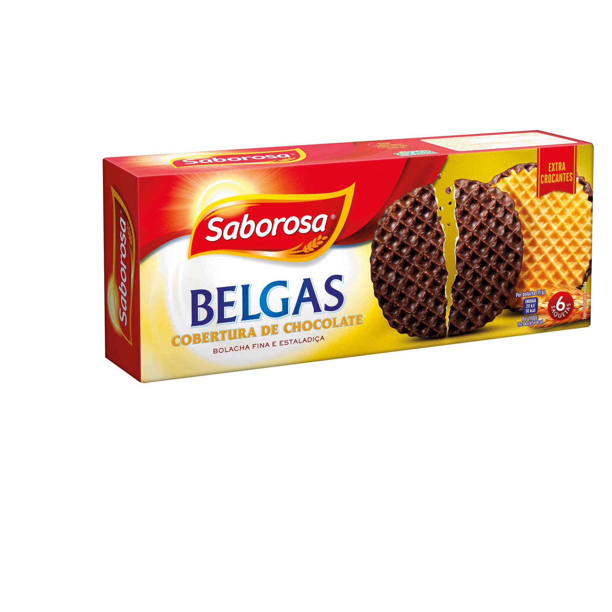 Biscuits Belgas Saborosa chocolat 198g