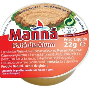 Pâté de thon Manna 4x22g