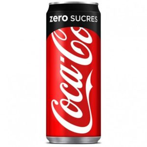 Boisson gazeuse Coca Cola Zero canette slim 0.33cl
